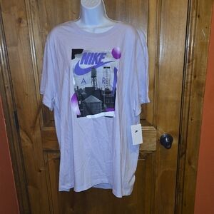 Nike Air Graphic Tee in Light Purple and Black